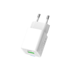 Зарядний пристрій ColorWay GaN Mini 30W PD Port PPS USB (Type-C PD + USB QC4.0) white (CW-CHS053PD-WT)