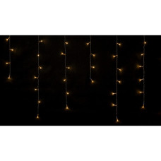 Гірлянда Delux ICICLE С 100 LED 3.2х0.7 м Теплий білий/Прозорий IP20 (90015255)