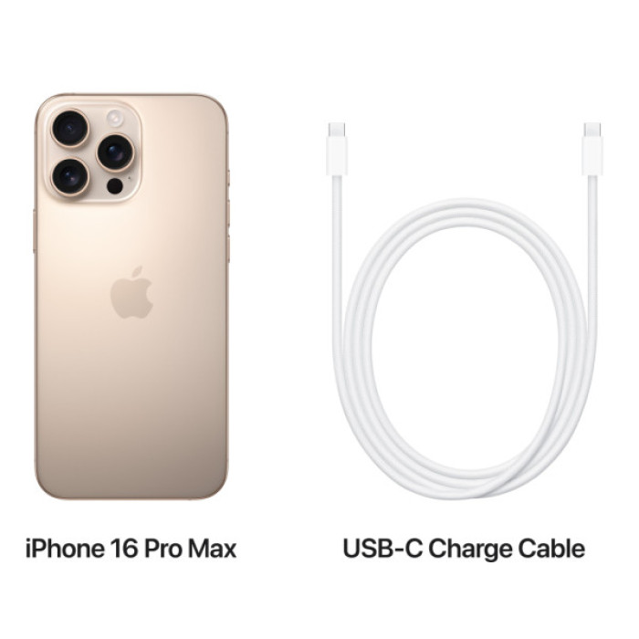 Мобільний телефон Apple iPhone 16 Pro Max 256GB Desert Titanium (REF A+) BREEZY (2QMYWX3)