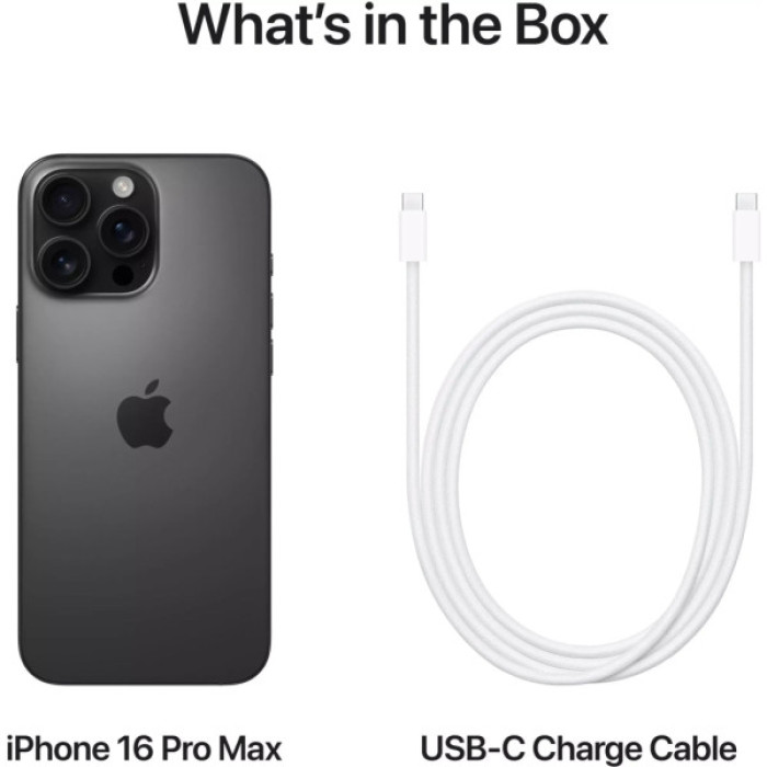 Мобільний телефон Apple iPhone 16 Pro Max 256GB Black Titanium (REF A+) BREEZY (2QMYWV3)