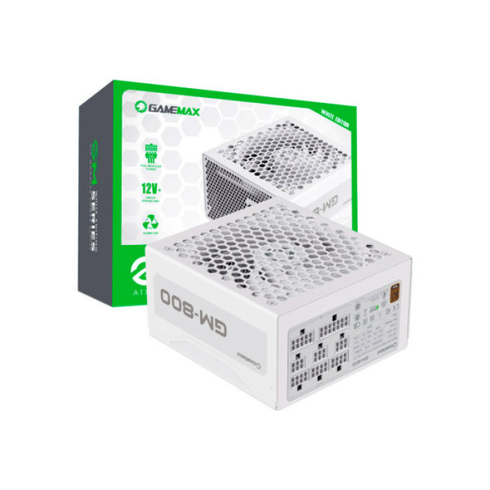 Блок живлення Gamemax 800W (GM-800 Modular white)