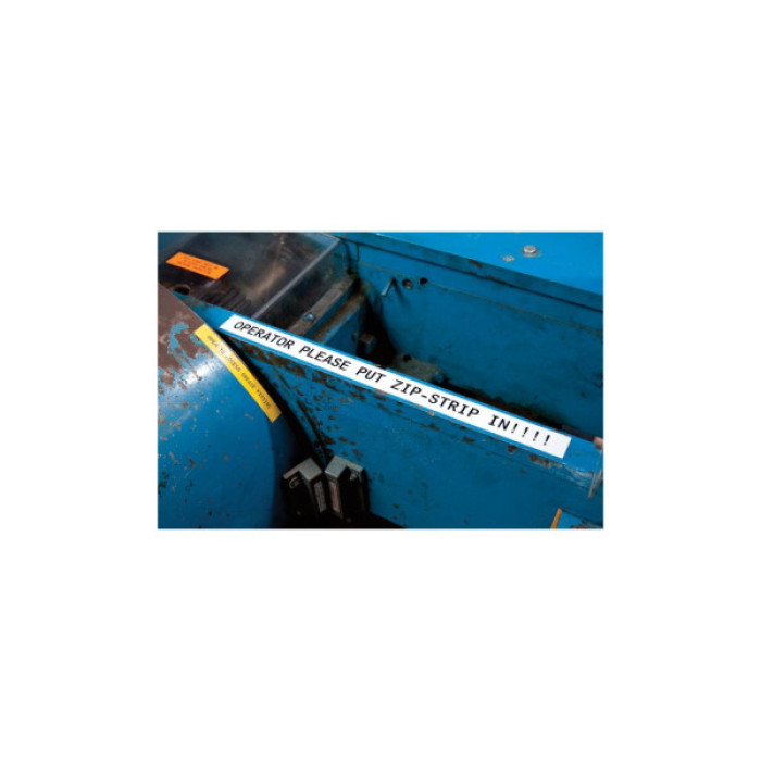 Стрічка для принтера етикеток Brady безперервна стрічка: 38,10 мм х 7,62м, black on white, вініл, для M510,BMP51,BMP53,M511 (M5C-1500-595-WT-BK)