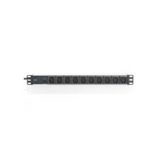 Силовий блок 19" 1U w/PDU 10xC13, 10A, 250V, вилка C14 Digitus (DN-95404)