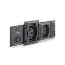 Силовий блок 19" 1U w/PDU 10xC13, 10A, 250V, вилка C14 Digitus (DN-95404)