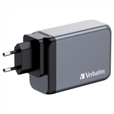 Зарядний пристрій Verbatim GaN 240 W 4 ports (USB-C-140 W,USB-C-100 W,USB-C-65 W /USB-A -3.0) (32205)