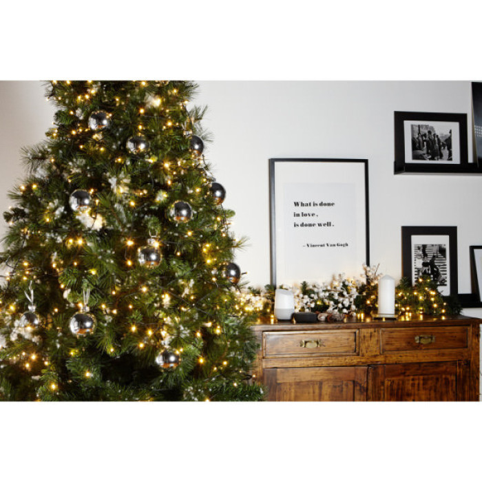 Гірлянда Twinkly Smart LED Strings AWW 400, BT+WiFi, Gen II, IP44, кабель чор (TWS400GOP-BEU)