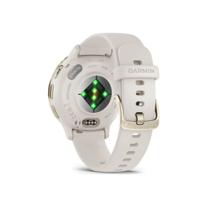 Смарт-годинник Garmin Venu 3S, Ivory + Soft Gold, GPS (010-02785-04)