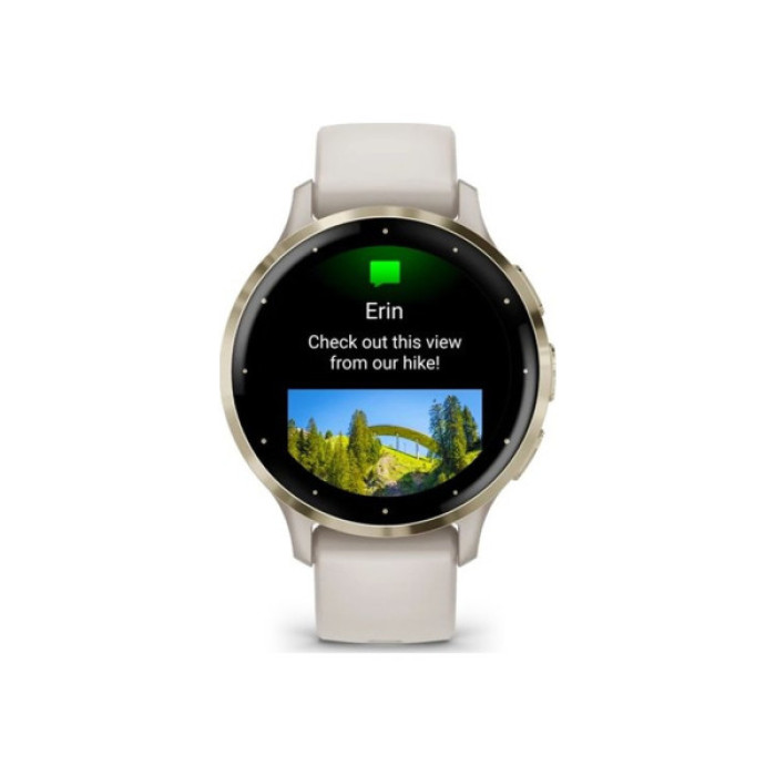 Смарт-годинник Garmin Venu 3S, Ivory + Soft Gold, GPS (010-02785-04)