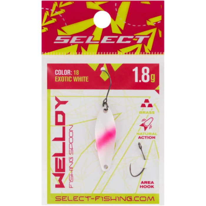Блешня Select Welldy 1.8g 31mm 18 Exotic White (1870.80.95)