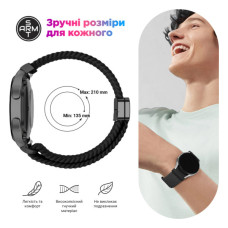 Ремінець до смарт-годинника Armorstandart Braided Solo Loop для Samsung Galaxy Watch 7 / FE / 6 / 6 Classic / 5 / 5 Pro / 4 / 4 Classic St (ARM86836)