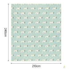 Туристичний килимок Naturehike для пікніка CNK2350WS010 210х240 см блакитний із принтом (6976507661645)