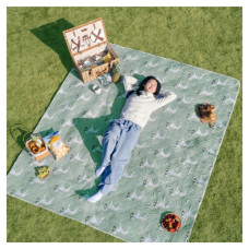 Туристичний килимок Naturehike для пікніка CNK2350WS010 210х240 см блакитний із принтом (6976507661645)