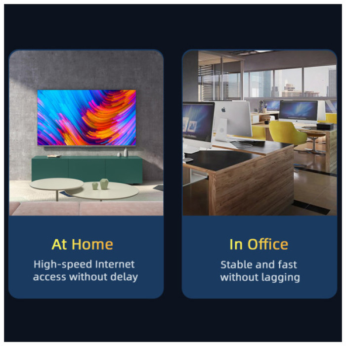 Патч-корд 10м UTP cat 6 RJ45 TopSpeed Ethernet Flat Cable Black Essager (EXCWXB-JSF01)