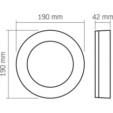 Світильник Videx ART IP65  15W 5000K Black (VL-BHFR-155B)