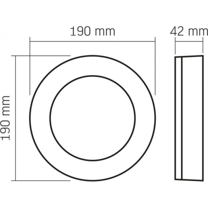Світильник Videx ART IP65  15W 5000K Black (VL-BHFR-155B)