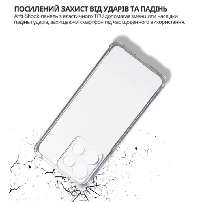 Чохол до мобільного телефона BeCover Anti-Shock Motorola Edge 60 Neo Clear (715068)