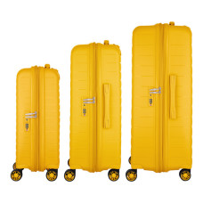 Набір валіз 2E Aero (L+M+S), бурштиново-жовті (2E-SPP-AERO-SET3-AY)