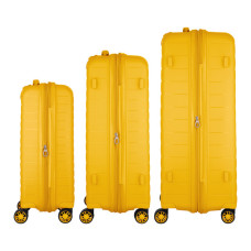 Набір валіз 2E Aero (L+M+S), бурштиново-жовті (2E-SPP-AERO-SET3-AY)