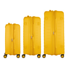 Набір валіз 2E Aero (L+M+S), бурштиново-жовті (2E-SPP-AERO-SET3-AY)