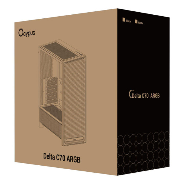 Корпус для ПК OCYPUS DELTA-C70-WHG400XX-GL