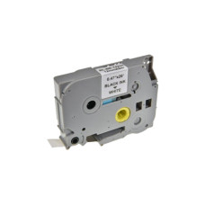 Стрічка для принтера етикеток UKRMARK RL-B-S-T231P-BK/WT, аналог TZES231. підвищеної адгезії 12 мм (900232)