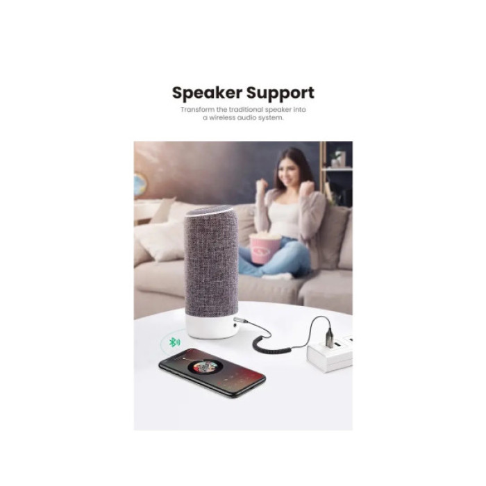 FM модулятор Ugreen Bluetooth 5.0 Aux with mic CM309 UGREEN Black (70601)