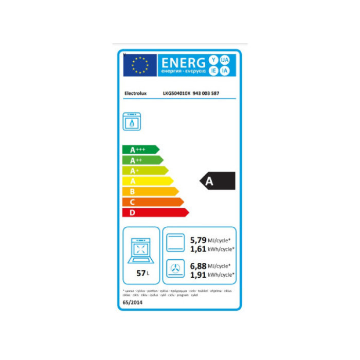 Плита Electrolux LKG504010X