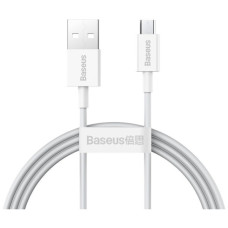 Дата кабель USB 2.0 AM to Micro 5P 2.0m Superior Fast Charging 2A white Baseus (CAMYS-A02)