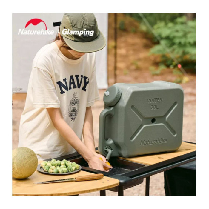 Каністра для води Naturehike CNH22CJ018 12 літрів темно-зелена (6927595753255)