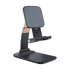 Підставка до планшета та телефона Knight Foldable Desk Mobile Phone Holder Stand (Plastic) Black Essager (EZJZM-QSSJ01)