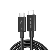 Дата кабель USB-C to USB-C 1.0m Thunderbolt 5 240W 5A 120Gbps 16/8/4K L703 black Ugreen (45996)