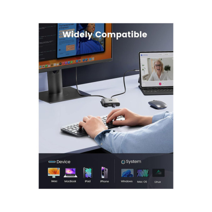 Концентратор Orico USB-C to 5-in-1 Docking Station 5Gbps (CA914227)