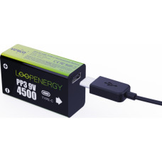 Акумулятор Крона USB-С 500 mAh 9V Li-ion 2шт./уп. (Loop Energy) Verico (1UDBT-A3WEB2-NN)