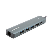 Концентратор Blueendless USB-C 6-in-1 3xUSB 3.0 + HDMI + RJ45 + USB-C PD100W (CA913909)