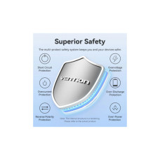 Батарея універсальна VENTION 20000mAh 22,5W Fast Charging, with built-in USB-C cable, Black (FKBB0-C)