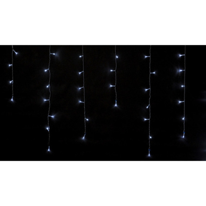 Гірлянда Delux ICICLE С 100LED 3.2х0.7 м Білий/Прозорий IP20 (90015252)