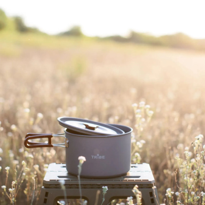 Котел туристичний Tribe Pot 3 л Alu алюмінієвий grey (T-FH-0015-grey)