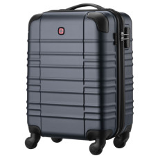 Валіза Wenger Amplar, мала, пластик, 4 колеса, синя (653144)