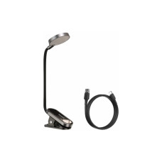 Настільна лампа Baseus Comfort Reading Mini Clip Lamp with battery Dark Gray (DGRAD-0G)