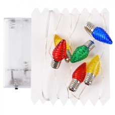 Гірлянда YES! Fun На мідному дроті Шишки 10 LED Тепло-біла 1.65 м На батарейках (801209)