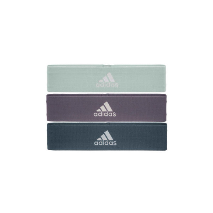 Еспандер Adidas Resistance Band Set (L, M, H) ADTB-10711 Набір Зелений, Фіолетовий, Темно-синій (885652018753)