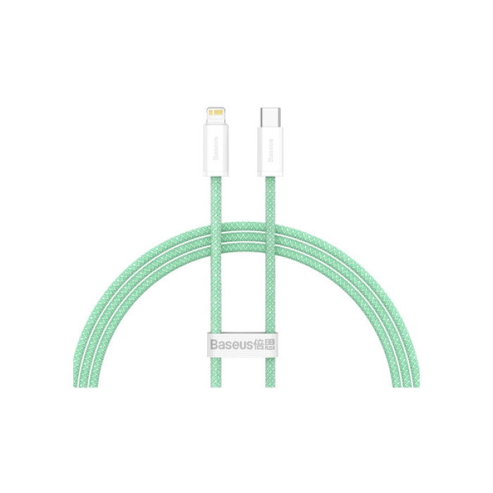 Дата кабель USB-C to Lightning 2.0m 20W green Baseus (CALD000106)