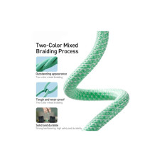 Дата кабель USB-C to Lightning 2.0m 20W green Baseus (CALD000106)