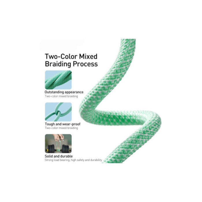 Дата кабель USB-C to Lightning 2.0m 20W green Baseus (CALD000106)