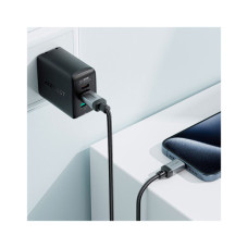 Дата кабель USB-C to USB-C 1.2m 3A aluminum alloy C20-03 Black Acefast (6974316283775)