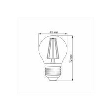 Лампочка Videx LED Filament G45FA 4W E27 2200K бронза (VL-G45FA-04272)