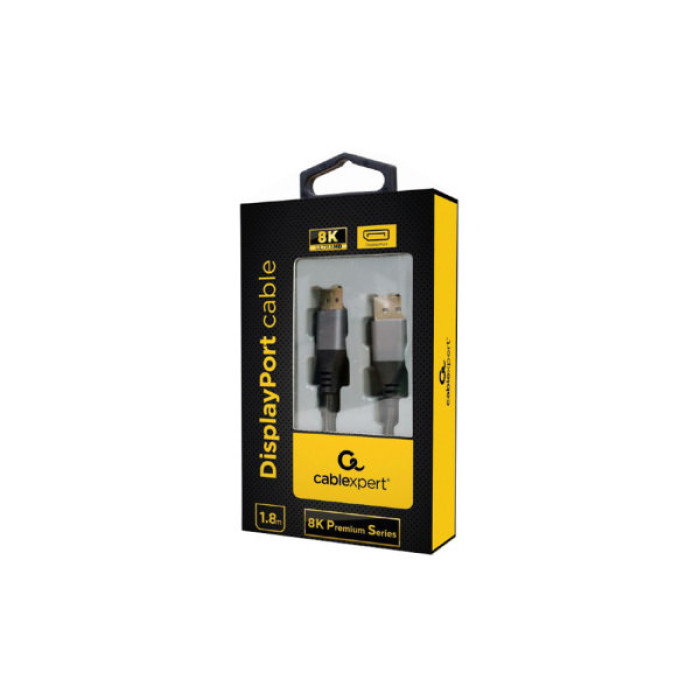 Кабель мультимедійний DisplayPort M to DisplayPort M 1.8m V1.4 Cablexpert (CC-DP8K-6)