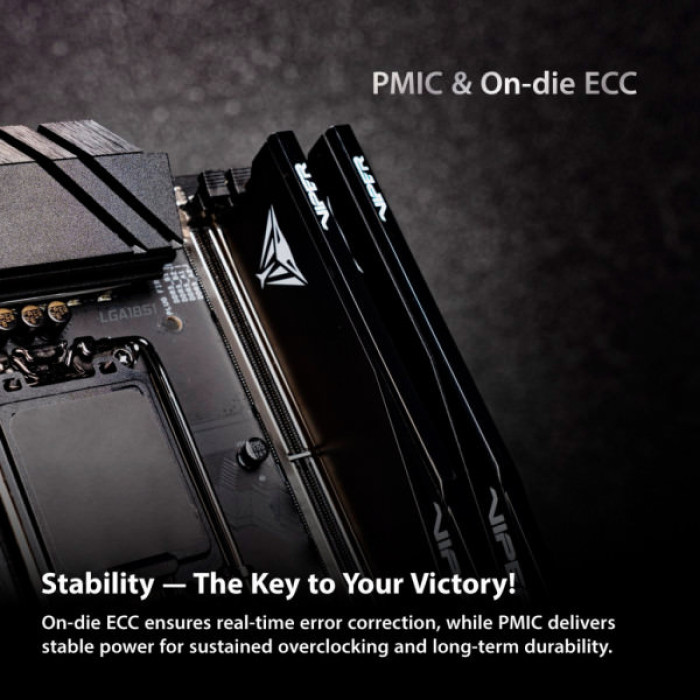 Модуль пам'яті для комп'ютера DDR5 32GB (2x16GB) 6400 MHz Viper Elite 5 Ultra RGB Patriot (VEUR532G6432K)