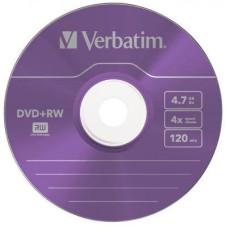 Диск DVD Verbatim 4.7Gb 4x SlimCase 5шт Color (43297)