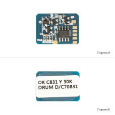 Чип для картриджа OKI 831/841/822 Yellow, DRUM АНК (1800952)